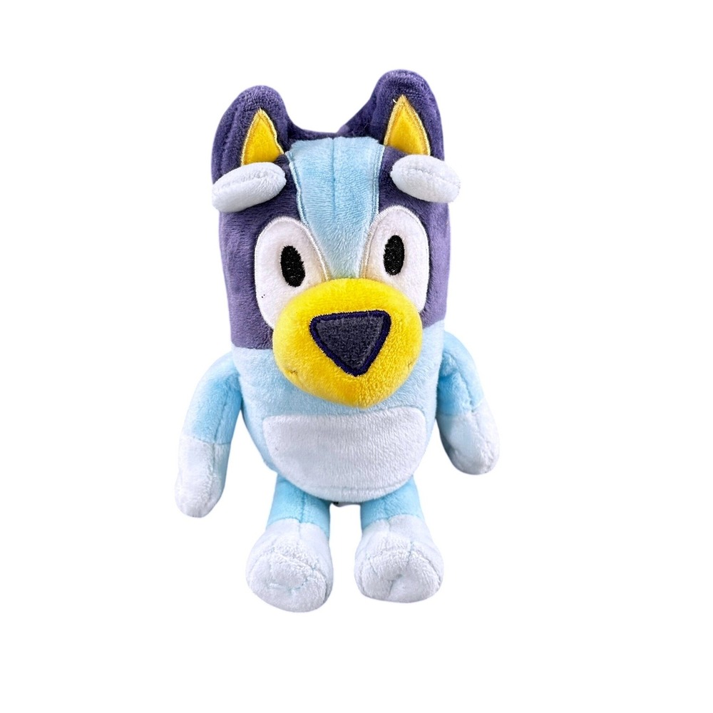 Bluey Plush Stuffed Animal 8 Inch Blue Purple Dog Toy Heeler TV Show Character